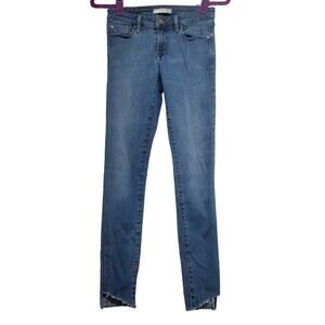 Fidelity Raw Hem Shark Bite Skinny Jeans‎ Size 26